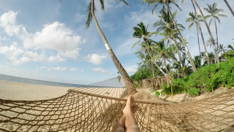 WALLARENA FOTOTAPETA RAJSKA PLAŻA 3D MORZE PALMY 254X184
