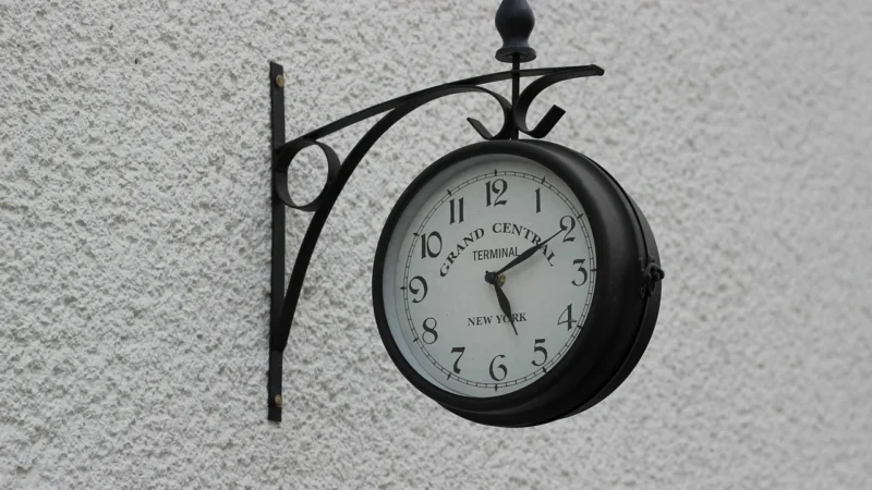 Wektor Zegar Ścienny Duży 50Cm Mdf Cichy (59800)